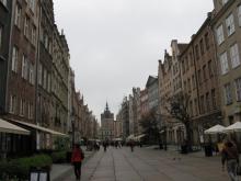 Пішохідна вулиця старого Гданська 